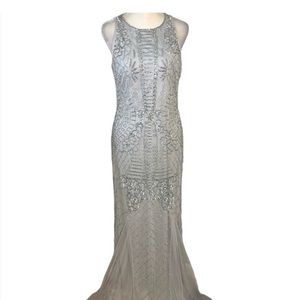 Selling gently used beautiful, beaded gown worn as a wedding guest.
